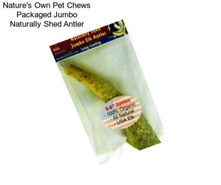 Nature\'s Own Pet Chews Packaged Jumbo Naturally Shed Antler