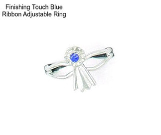 Finishing Touch Blue Ribbon Adjustable Ring