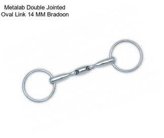 Metalab Double Jointed Oval Link 14 MM Bradoon