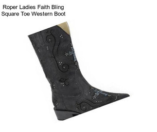 Roper Ladies Faith Bling Square Toe Western Boot