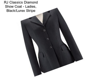 RJ Classics Diamond Show Coat - Ladies, Black/Lurex Stripe