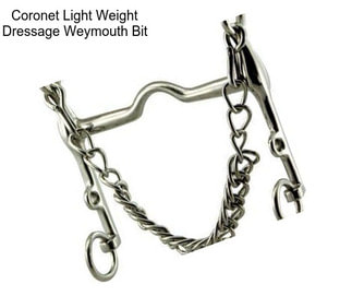 Coronet Light Weight Dressage Weymouth Bit