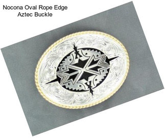 Nocona Oval Rope Edge Aztec Buckle