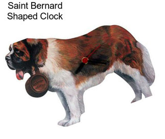 Saint Bernard Shaped Clock