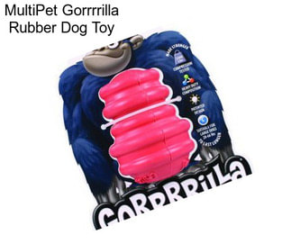 MultiPet Gorrrrilla Rubber Dog Toy