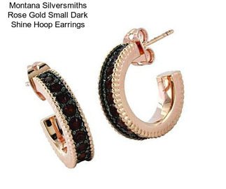 Montana Silversmiths Rose Gold Small Dark Shine Hoop Earrings