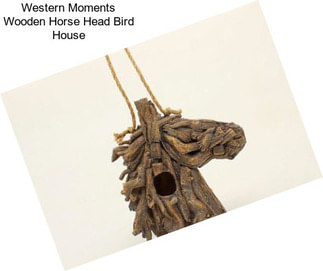 Western Moments Wooden Horse Head Bird House