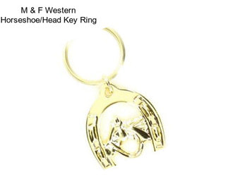 M & F Western Horseshoe/Head Key Ring