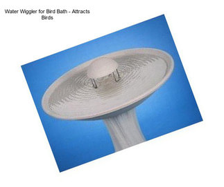 Water Wiggler for Bird Bath - Attracts Birds