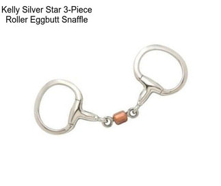 Kelly Silver Star 3-Piece Roller Eggbutt Snaffle