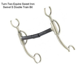 Turn-Two Equine Sweet Iron Swivel S Double Train Bit