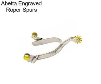 Abetta Engraved Roper Spurs