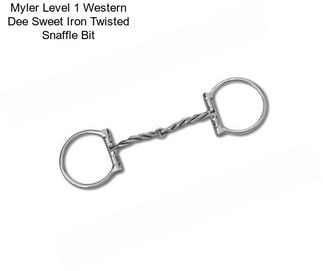 Myler Level 1 Western Dee Sweet Iron Twisted Snaffle Bit