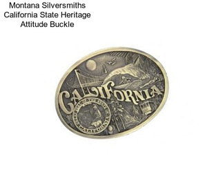 Montana Silversmiths California State Heritage Attitude Buckle