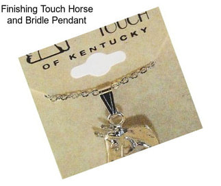 Finishing Touch Horse and Bridle Pendant