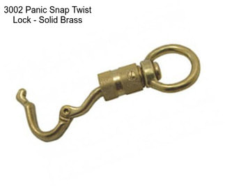 3002 Panic Snap Twist Lock - Solid Brass