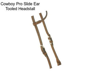 Cowboy Pro Slide Ear Tooled Headstall