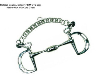 Metalab Double Jointed 17 MM Oval Link Kimberwick with Curb Chain