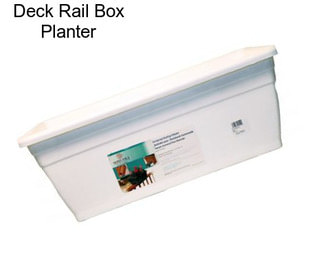 Deck Rail Box Planter