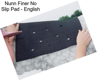 Nunn Finer No Slip Pad - English