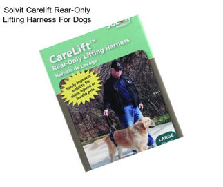 Solvit Carelift Rear-Only Lifting Harness For Dogs