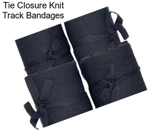 Tie Closure Knit Track Bandages