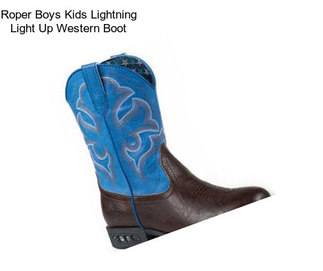 Roper Boys Kids Lightning Light Up Western Boot