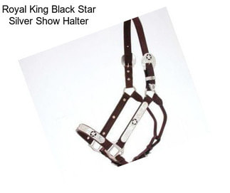 Royal King Black Star Silver Show Halter