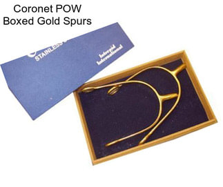 Coronet POW Boxed Gold Spurs