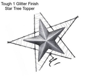 Tough 1 Glitter Finish Star Tree Topper