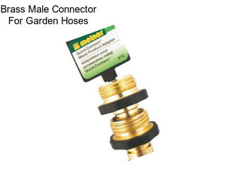 Brass Male Connector For Garden Hoses