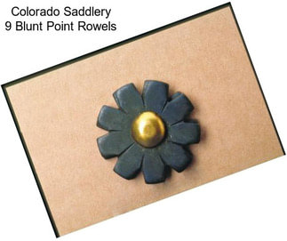 Colorado Saddlery 9 Blunt Point Rowels