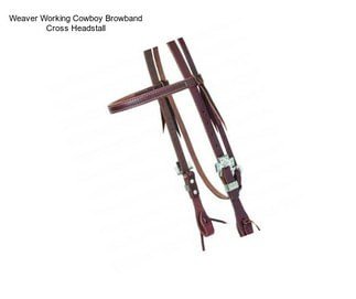 Weaver Working Cowboy Browband Cross Headstall