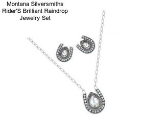 Montana Silversmiths Rider\'S Brilliant Raindrop Jewelry Set