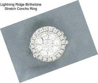 Lightning Ridge Birthstone Stretch Concho Ring