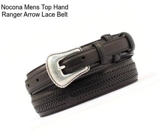 Nocona Mens Top Hand Ranger Arrow Lace Belt