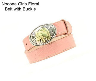 Nocona Girls Floral Belt with Buckle