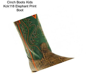 Cinch Boots Kids Kck118 Elephant Print Boot