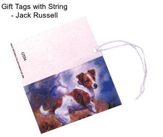 Gift Tags with String - Jack Russell