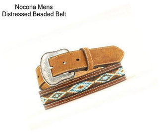 Nocona Mens Distressed Beaded Belt