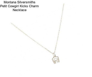 Montana Silversmiths Petit Cowgirl Kicks Charm Necklace