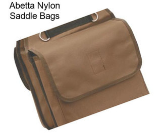 Abetta Nylon Saddle Bags