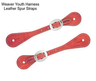 Weaver Youth Harness Leather Spur Straps