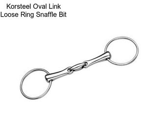 Korsteel Oval Link Loose Ring Snaffle Bit