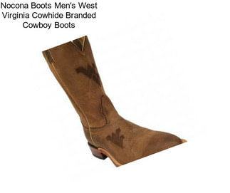 Nocona Boots Men\'s West Virginia Cowhide Branded Cowboy Boots