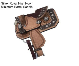 Silver Royal High Noon Miniature Barrel Saddle