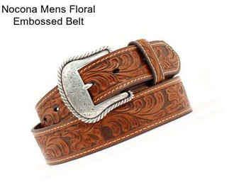 Nocona Mens Floral Embossed Belt