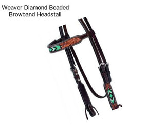 Weaver Diamond Beaded Browband Headstall