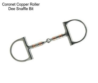 Coronet Copper Roller Dee Snaffle Bit