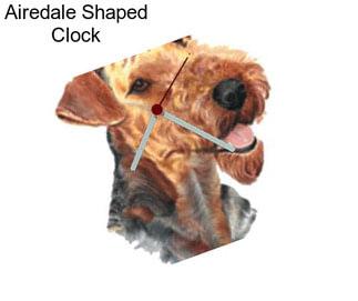 Airedale Shaped Clock